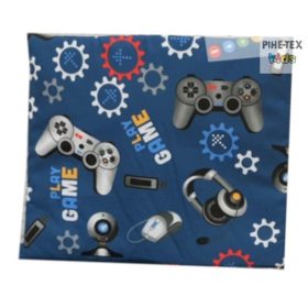 Gamer kék gyermek-, ovis párna (597/K)