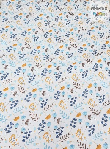 Apró virág kék 2 részes babaágynemű szett (682/K)