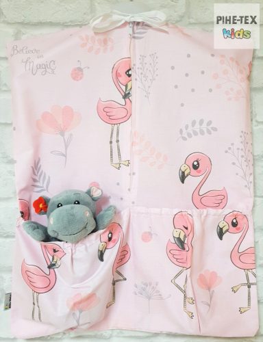 Flamingó rózsa, ovis zsák (571/R)