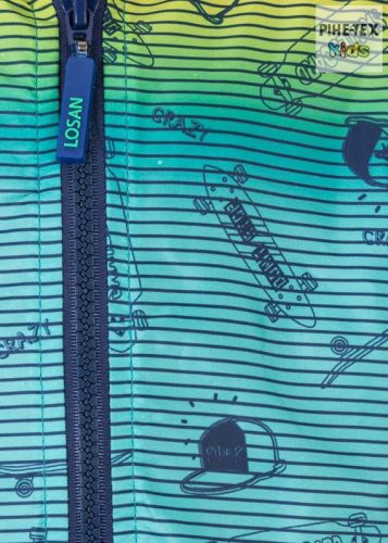 Losan fiú zöld gördeszkás mintájú dzseki (015-2005AL)