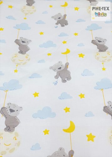 Sárga csillagos maci baba ágynemű huzat (687)