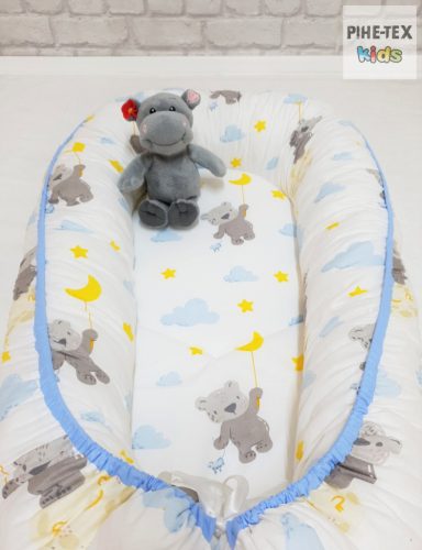 Sárga csillagos maci babafészek (687)