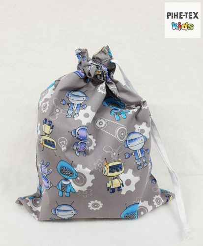 Mikrobi szürke 5 részes ovis kezdőcsomag (611/Sz) (2 részes fehér, ovis huzat, ovis zsák, tornazsák, óvodai derékalj) + ajándék ovis törölköző