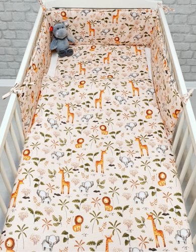 Bébi szafari 4 részes babaágynemű szett (719)