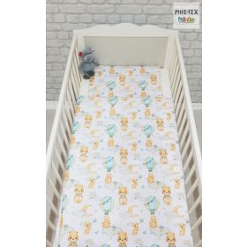 Hőlégballonos maci zöld baba ágynemű huzat (683/Z)