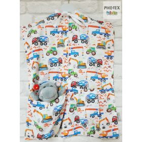 Színes Munkagépes  ovis zsák (600)