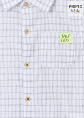 Losan fiú szürke kockás ing (015-3001AL)