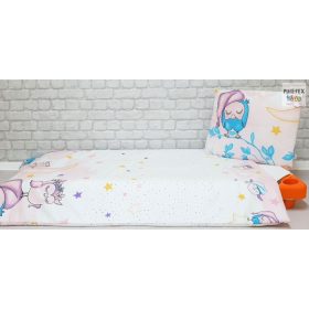 Alvó Baglyok türkiz ,ovis ágynemű huzat 90x140cm (578/T)