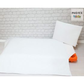 Hófehér színű gyermek-, ovis ágynemű (90)