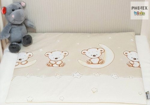 Holdon Ülő Macik, bézs-3 részes babaágynemű szett (562/B)