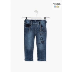   Losan fiú farmernadrág, nyomott és hímzett mintával (015-6023AL)