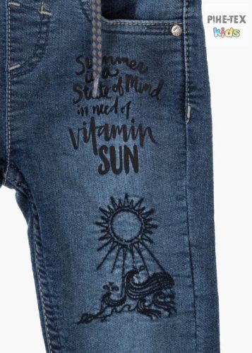 Losan fiú farmernadrág, nyomott és hímzett mintával (015-6023AL)