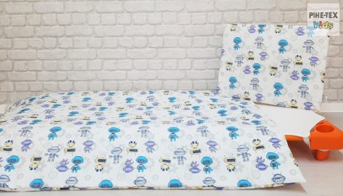 Mikrobi fehér ovis ágynemű szett 90x140cm (611/F) (ovis huzat, 2 részes fehér) 