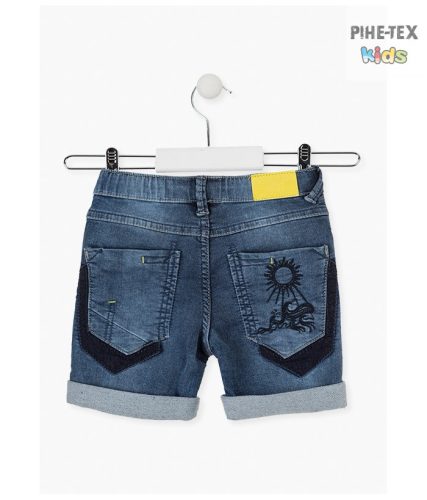 Losan fiú farmer rövidnadrág, elől nyomott mintával (015-6026AL)