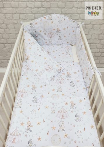 Cirkusz rózsa 3 részes babaágynemű szett (685/R)