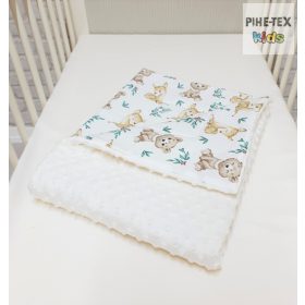 Maci és Őzike vaj minky babatakaró (665/V/M)