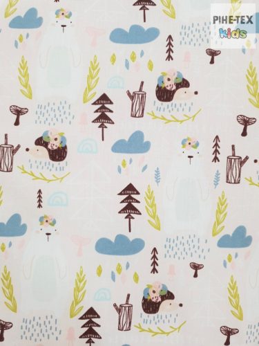 Jegesmedve rózsaszín gyermek-, ovis ágynemű huzat (636/R)