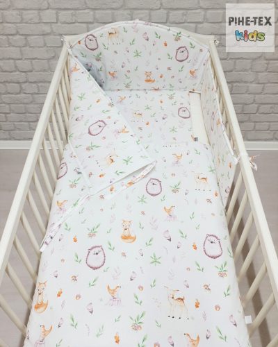 Mesés erdei állatkák 3 részes babaágynemű szett (614)