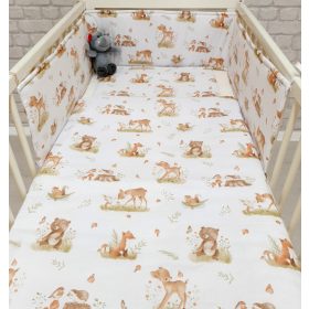 Virágos állatkák 3 részes babaágynemű szett (704)