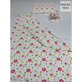 Virágos pamut takaró szett+nyálkendő