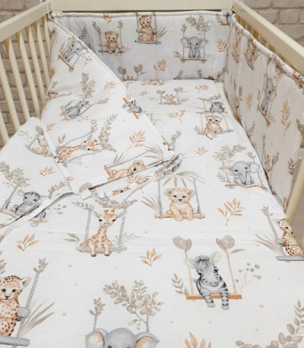 Hintázó állatkák 3 részes babaágynemű szett (703)