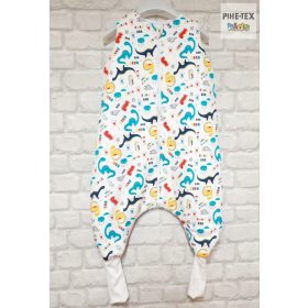 Színes dinó kamáslis,bélelt tipegő hálózsák 