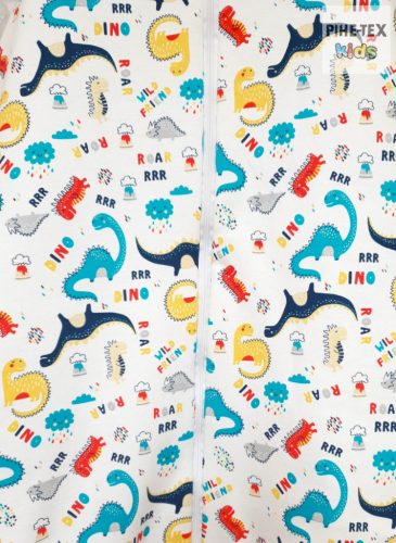 Színes dinó kamáslis,bélelt tipegő hálózsák 