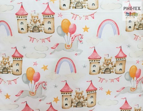 Kastély rózsa ovis,ágynemű huzat 90x140 cm (678/R)