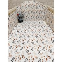 3 RÉSZES mintás babaágynemű