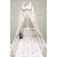 4 RÉSZES mintás babaágynemű